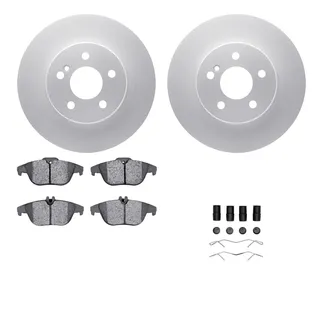 R1 Concepts WDUH1-63187 Carbon Series Brake Rotors W/ 5000 Oep Brake Pads & Hdw